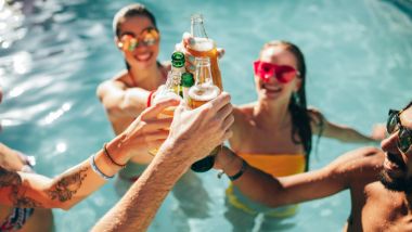 people in pool