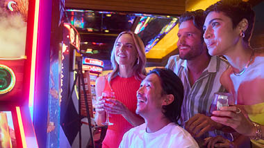 playing at slot machine