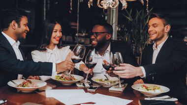 Couples dining