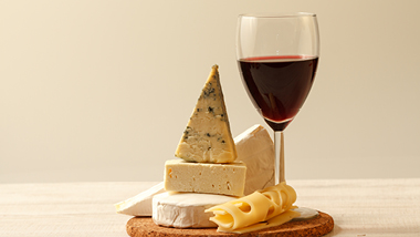 wine and cheese