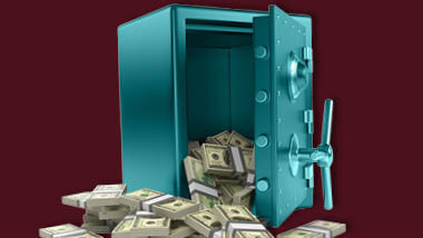 safe and money
