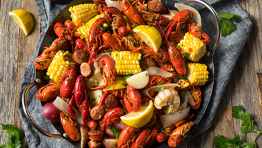 crawfish boil tray