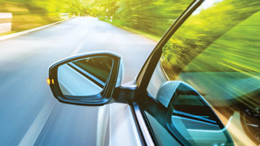 Car on road
