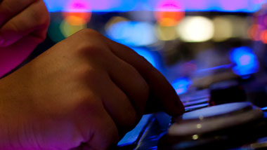 pushing the button on the slot machine